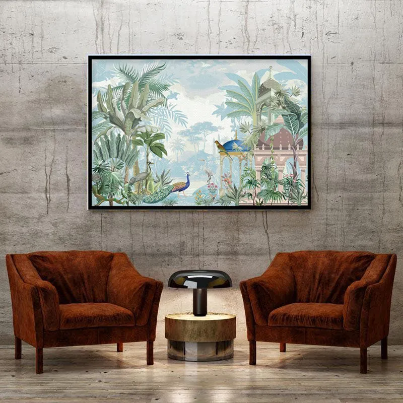 Indian Heritage Canvas Art Painting - Black Frame media 3