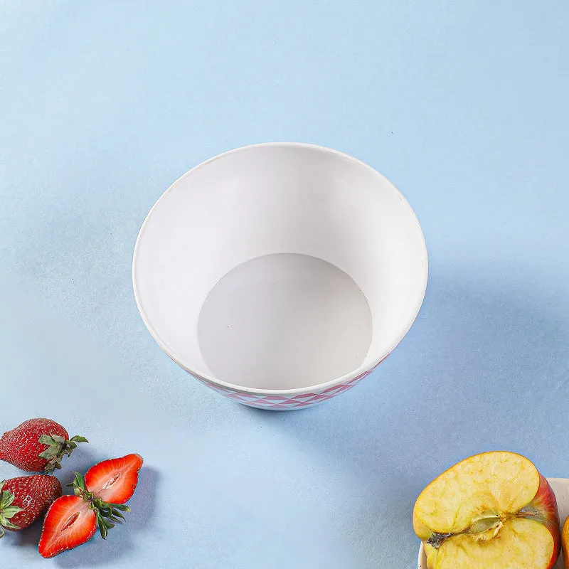 Jisho Snack Bowl (White & Pink) - 750 ML media 3