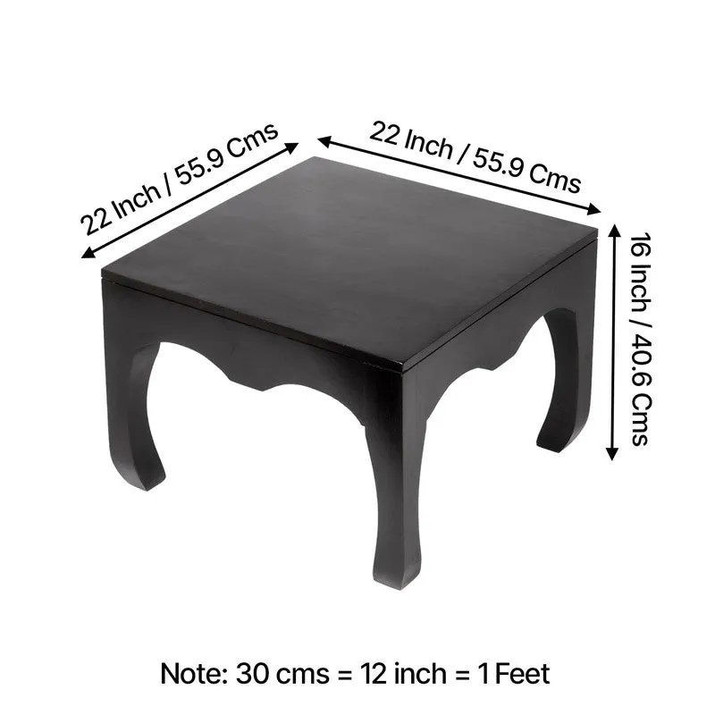 Rervon Sheesham Wooden Center Table - Black media 9