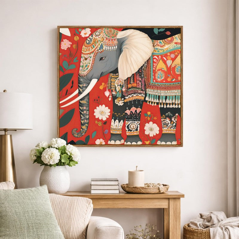 Heritage Tusker Canvas Wall Art With Frame