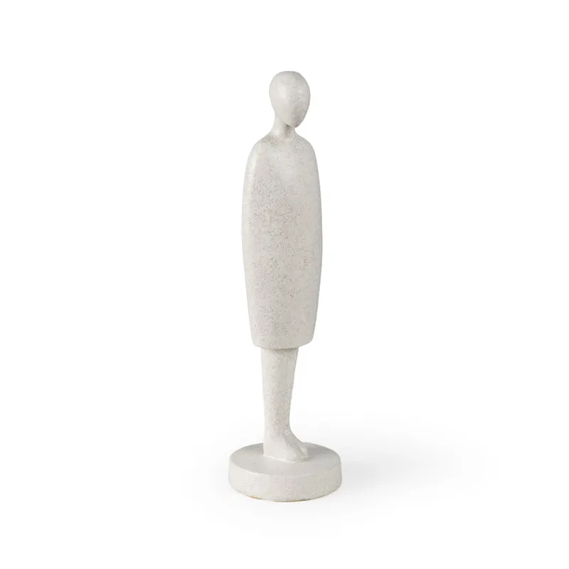 In Harmony Painted Resin Showpiece (Grey & White) - Set Of Two media 5