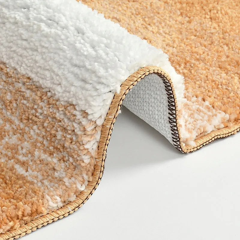 Elvira Anti Skid Striped Bath Mat - Orange media 4