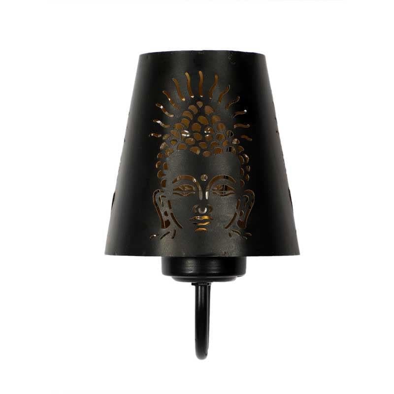 Moksh Etched Metal Black Wall Lamp media 4