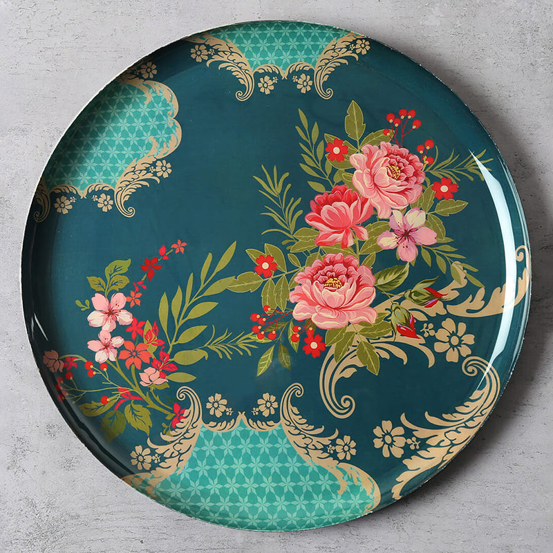 India Circus Pattachitra Petals Iron Wall Plate - Set Of Five media 3