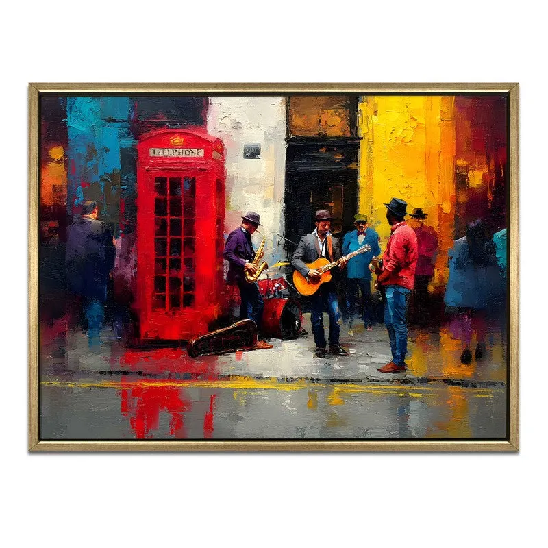 Streetlight Band Canvas Wall Painting With Frame media 3