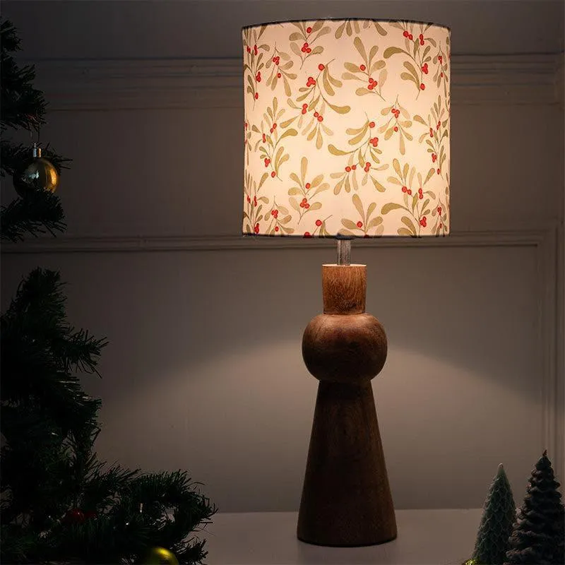 Red Berrylicious Knot Fabric Table Lamp - Multicolor media 1