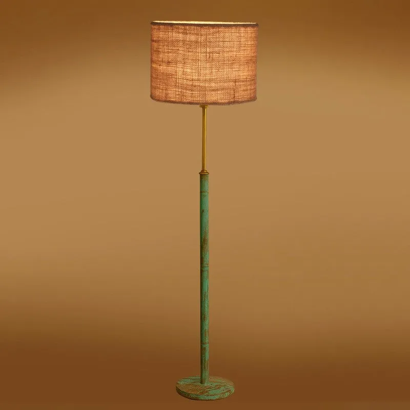 Vintage Glow Wooden Floor Lamp - Brown media 7