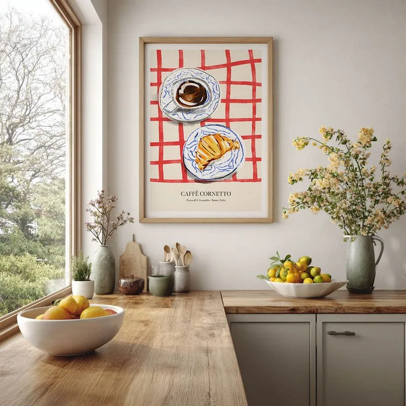 CroissantTable Archival Canvas Wall Art - Brown media 5