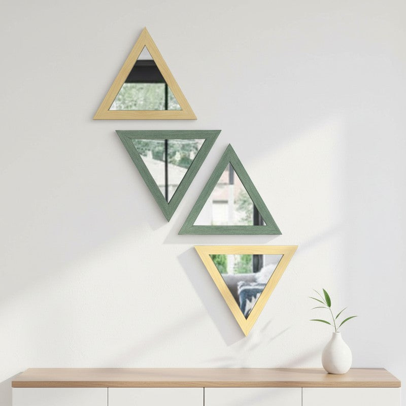 Artisan Cut Wall Mirrors - Set Of Four