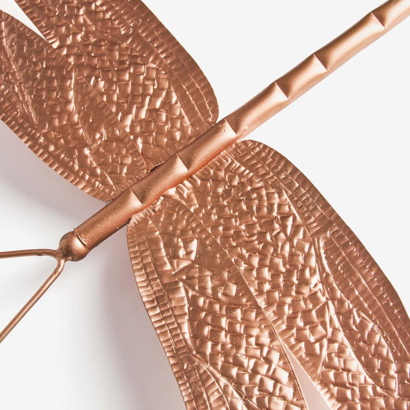 Orange Tree Dragonfly Steel Wall Decor Copper media 5