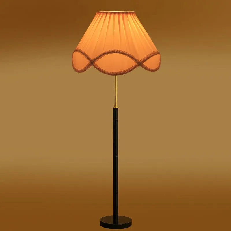 Frost Glow Wooden Floor Lamp - White media 7