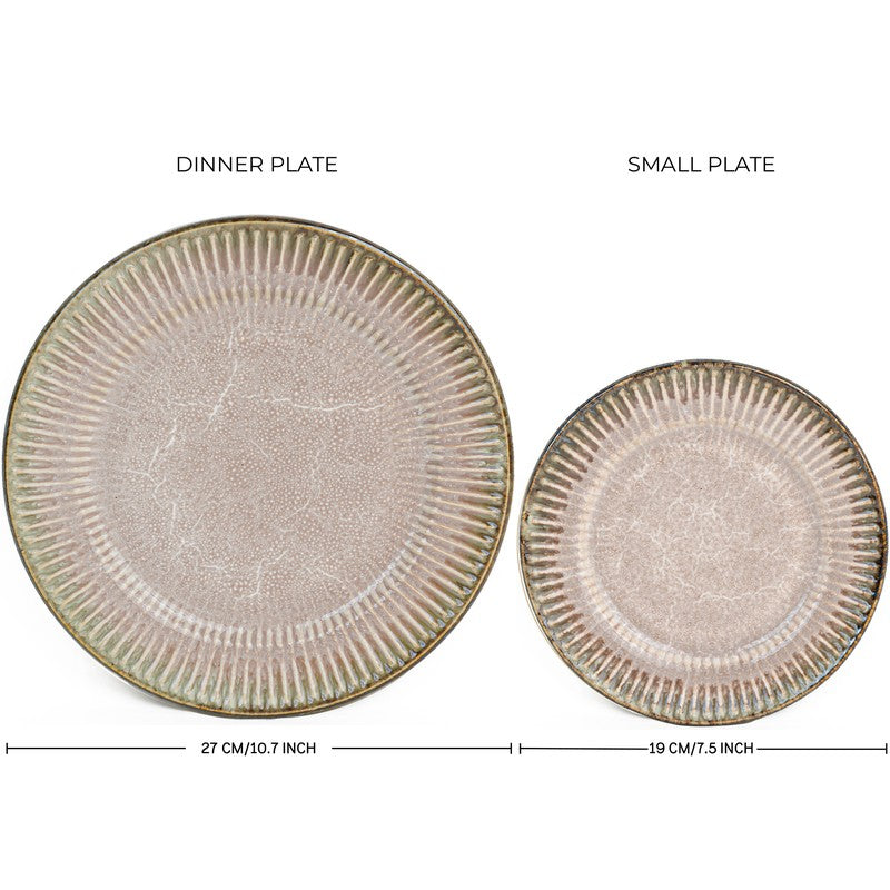 Mintora Pink Ceramic Dinner Set - 12 Piece Set media 7