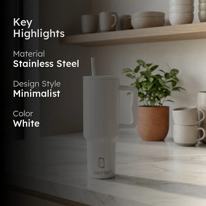 TerraTone Stainless Steel Tumbler (1200 ML) - White media 2