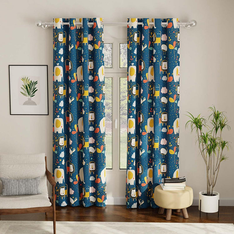 Urban Space Lion King Curtain - Blue media 3