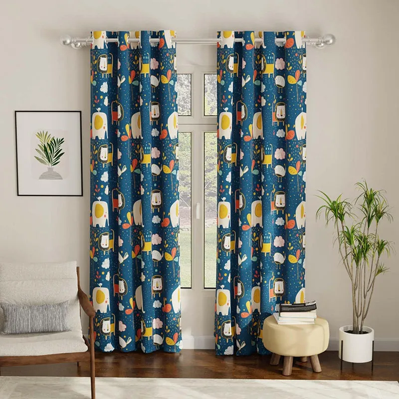 Urban Space Lion King Curtain - Blue media 3