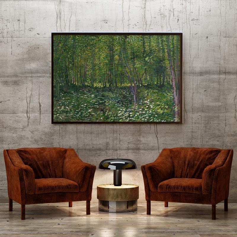Trees And Undergrowth By Vincent Van Gogh - Black Frame media 4