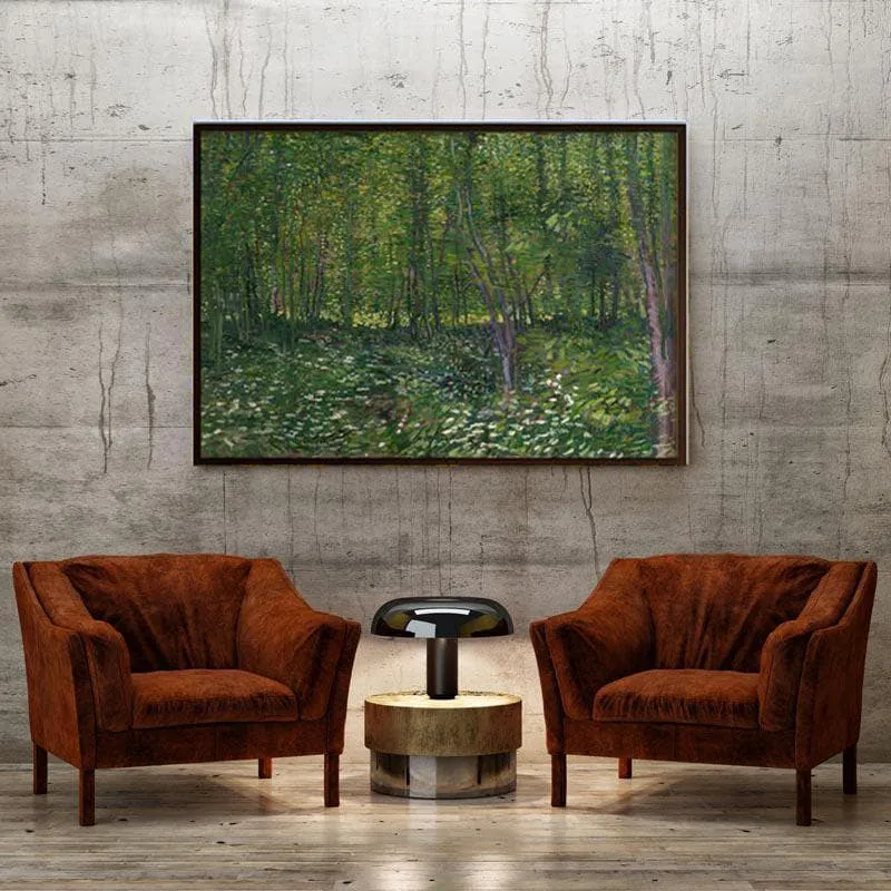 Trees And Undergrowth By Vincent Van Gogh - Black Frame media 4