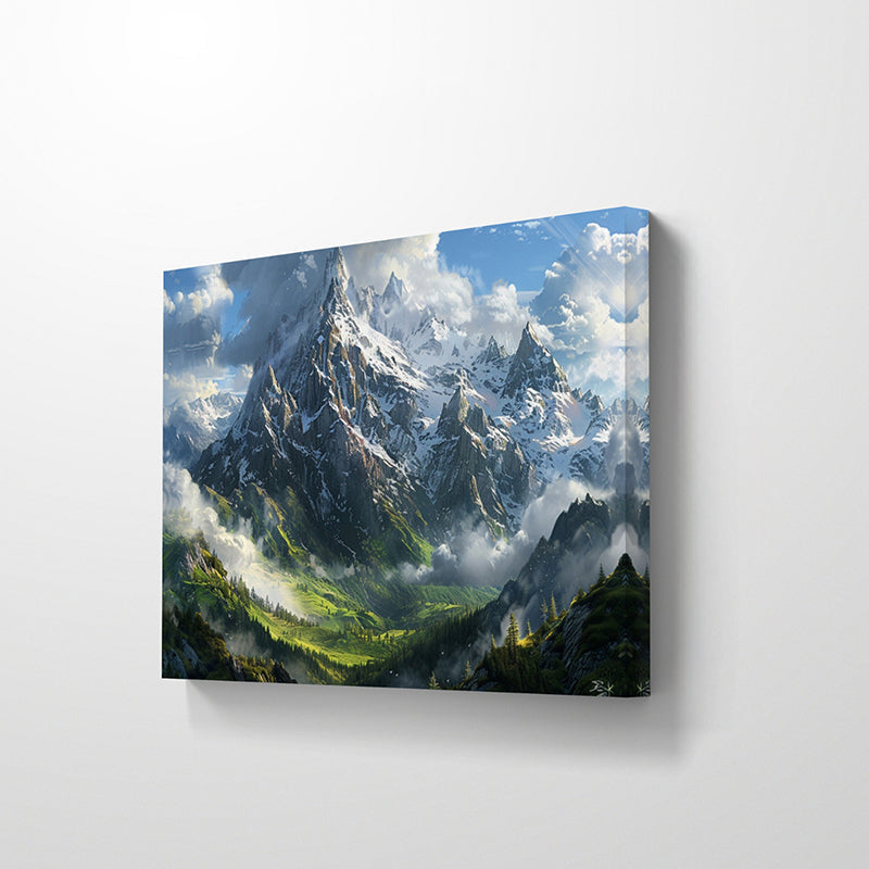 Alpine Majesty Canvas Wall Painting media 5
