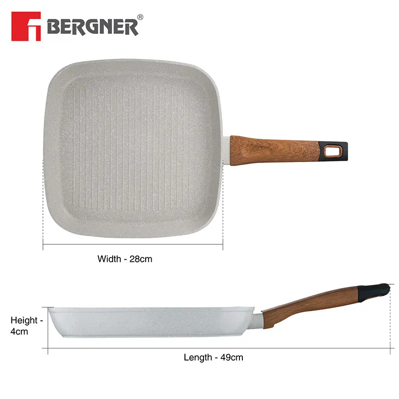 Bergner Smooth Sear Induction Safe Non-Stick Grill Pan - 28 cm media 7