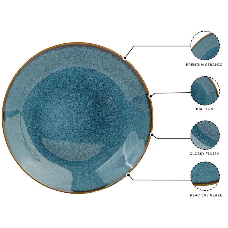 Tarangini Handmade Dinner Set (Blue) - 20 Piece Set - 5