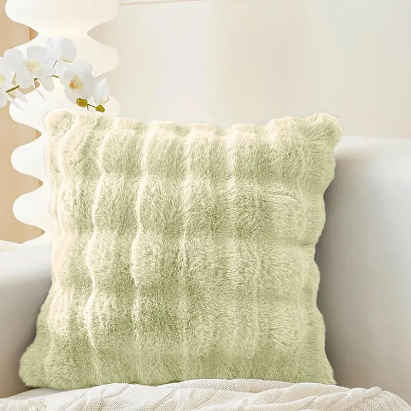 Bubble Luxe Cushion Cover Set (Lime Green) - Set Of Two media 3