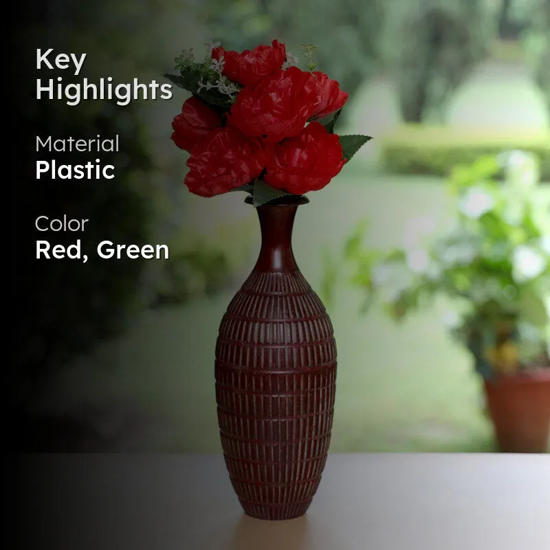 Fiora Artificial Rose Stem (Red) Set of Two media 2