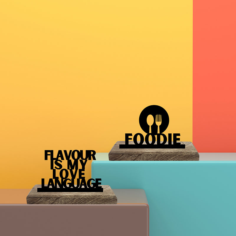 Flavour & Foodie Showpiece - Set Of Two