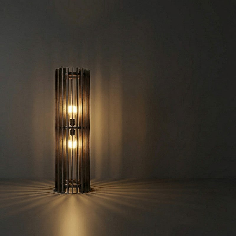 Divinit Wooden Slat Floor Lamp media 9