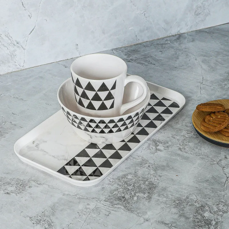 Mivono Serving Set (Black & White) - Three Piece Set media 1