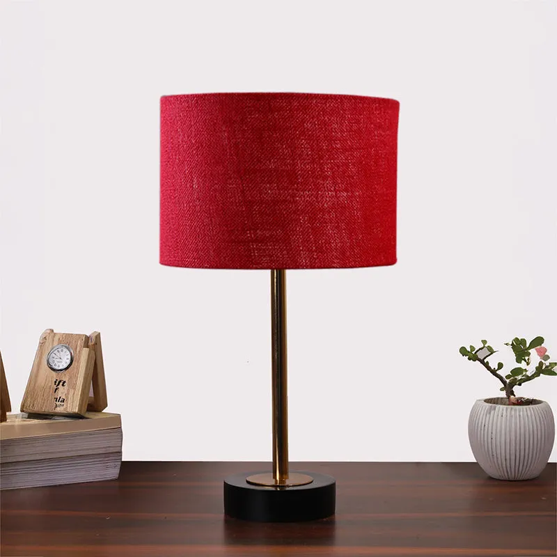 Sienna I Rodin Wooden Table Lamp - Maroon,Gold,Black media 3