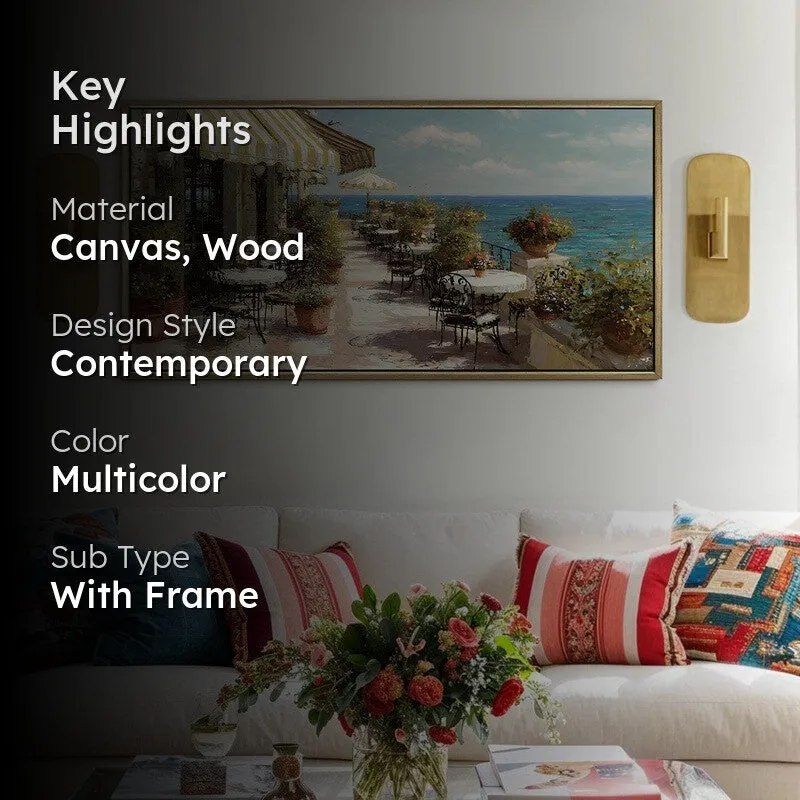 Breezy Morning Canvas Wall Painting With Frame media 2