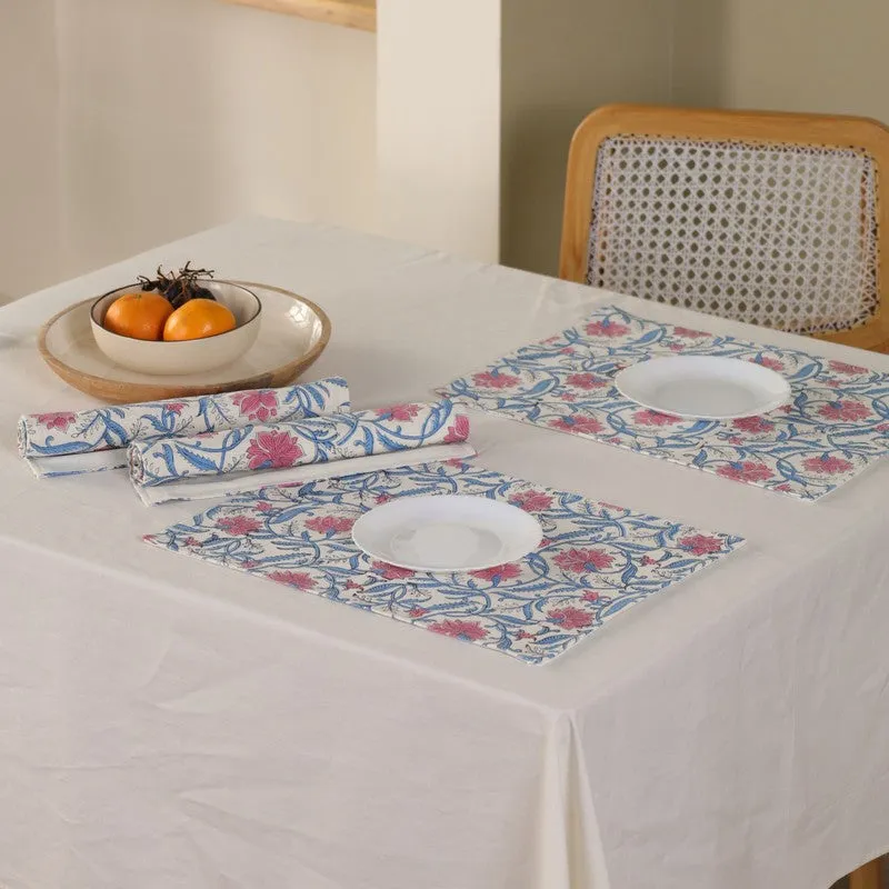 Petal Whisper Canvas Table Mats - Set Of Four media 3
