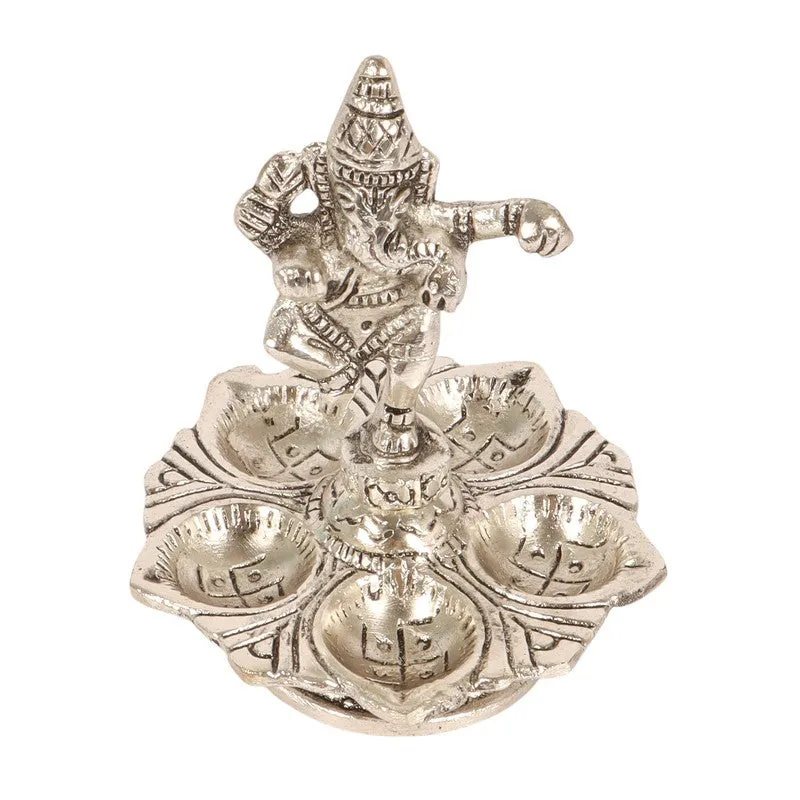 Vighnaharta Ganesh Diya - Silver media 5