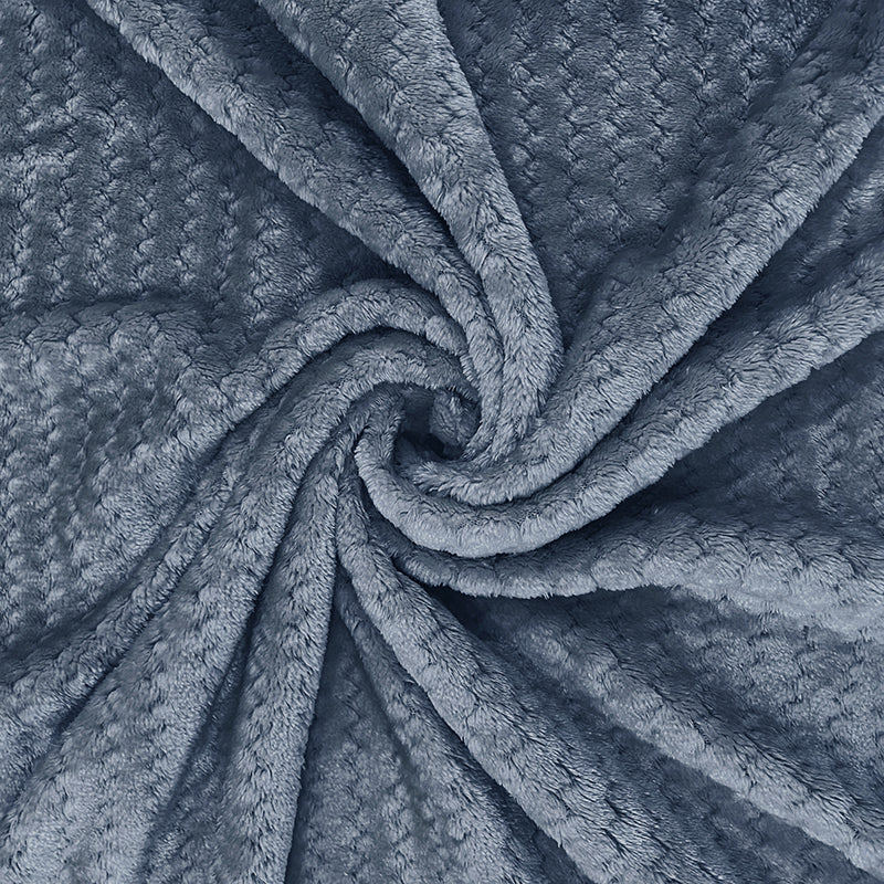 Swayam Seda Mink Blanket (Blue) - 240 GSM media 4