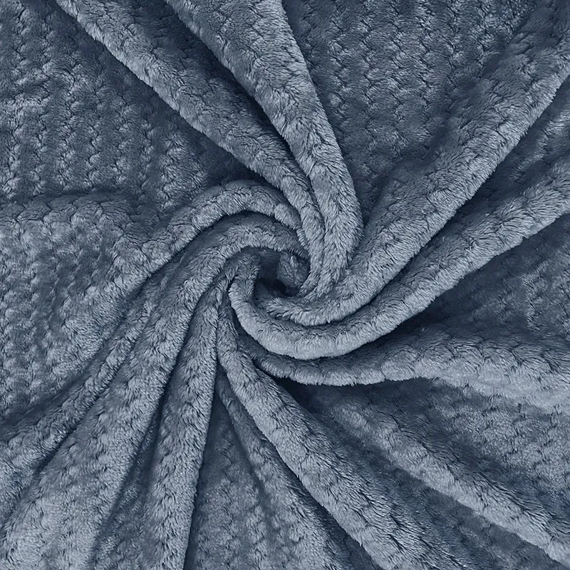 Swayam Seda Mink Blanket (Blue) - 240 GSM media 4