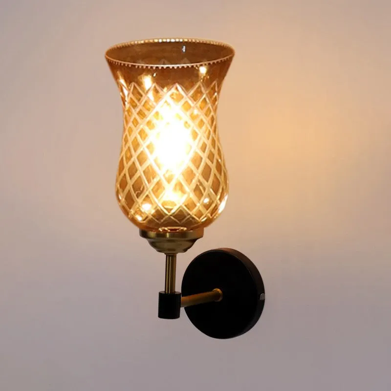 Golden Shine Decorative Glass Wall Lamp media 7
