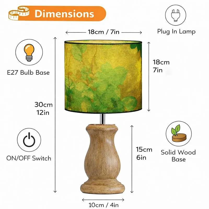 BloomGlow Wooden Table Lamp media 8