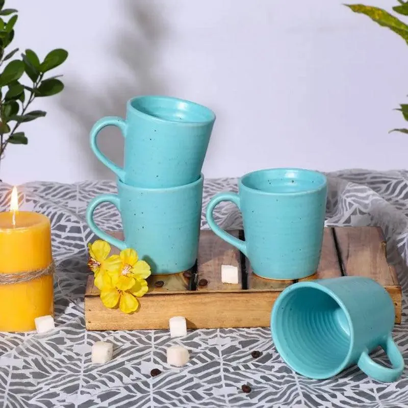 Neelima Ceramic Tea Cup (240 mL Each) - Set of Two media 4
