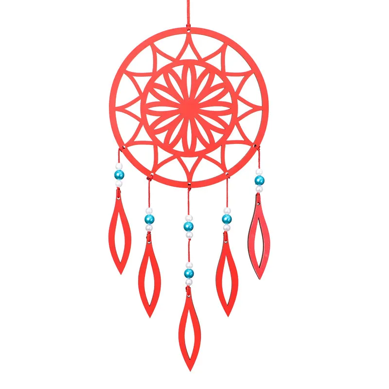 Flower Charm Dream Catcher - Red media 4