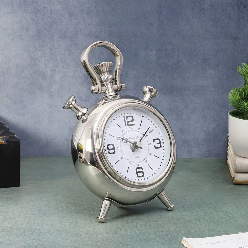 The Belvedere Table Clock - Silver media 3