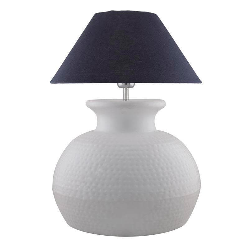 Gleam Quest Ceramic Table Lamp - Black,White media 4