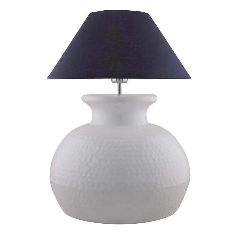 Gleam Quest Ceramic Table Lamp - Black,White media 4