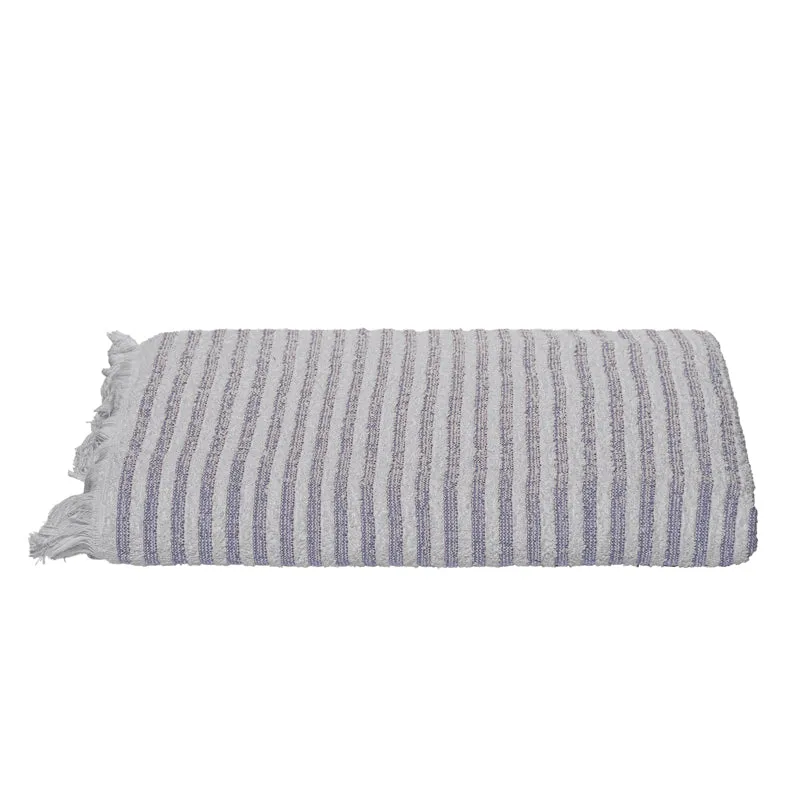 Micro Cotton LuxeDry Striped Comfort Bath Towel - Purple & White media 4