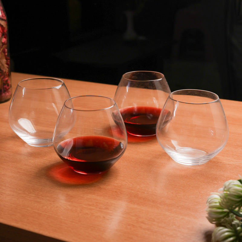 Faylin Bohemia Crystal Wine Glass(440 mL) - Set Of Four media 3