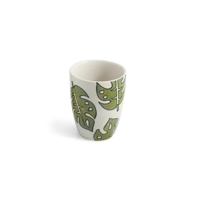 Leaf Ceramic Coffee Mug (280 mL Each) - Set Of Four media 5