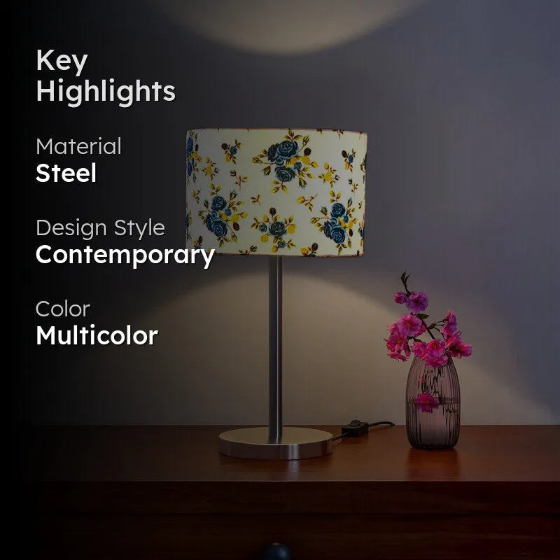 Noctra Glowon Floral Metal Table Lamp - Multicolor media 2
