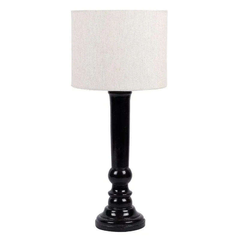 Urbane Hiber Fabric Table Lamp - White,Black media 4