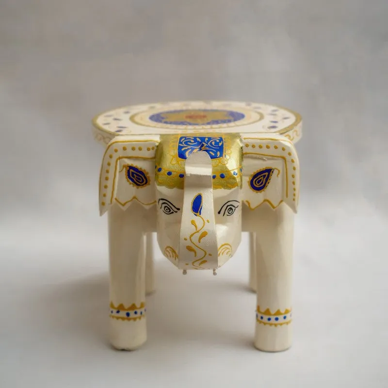 Zorik Traditional Mango Wooden Stool media 3