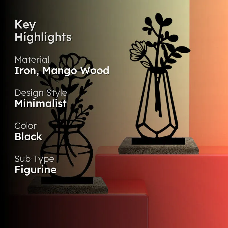 Vase Verre III Showpiece - Set Of Two media 2