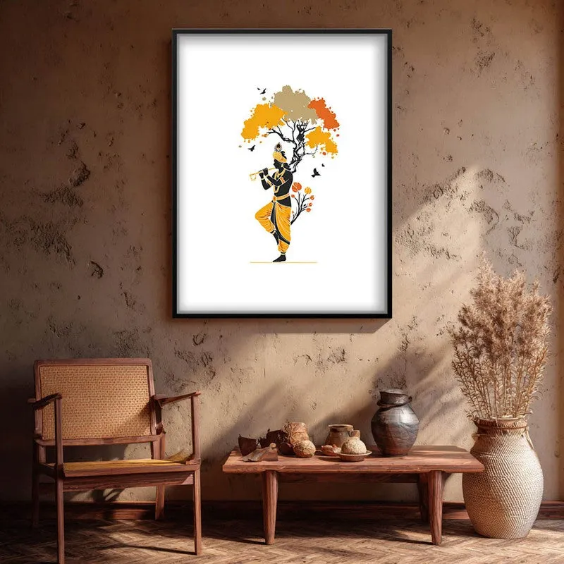 Murli Murari Lord Krishna Archival Paper Wall Art media 1